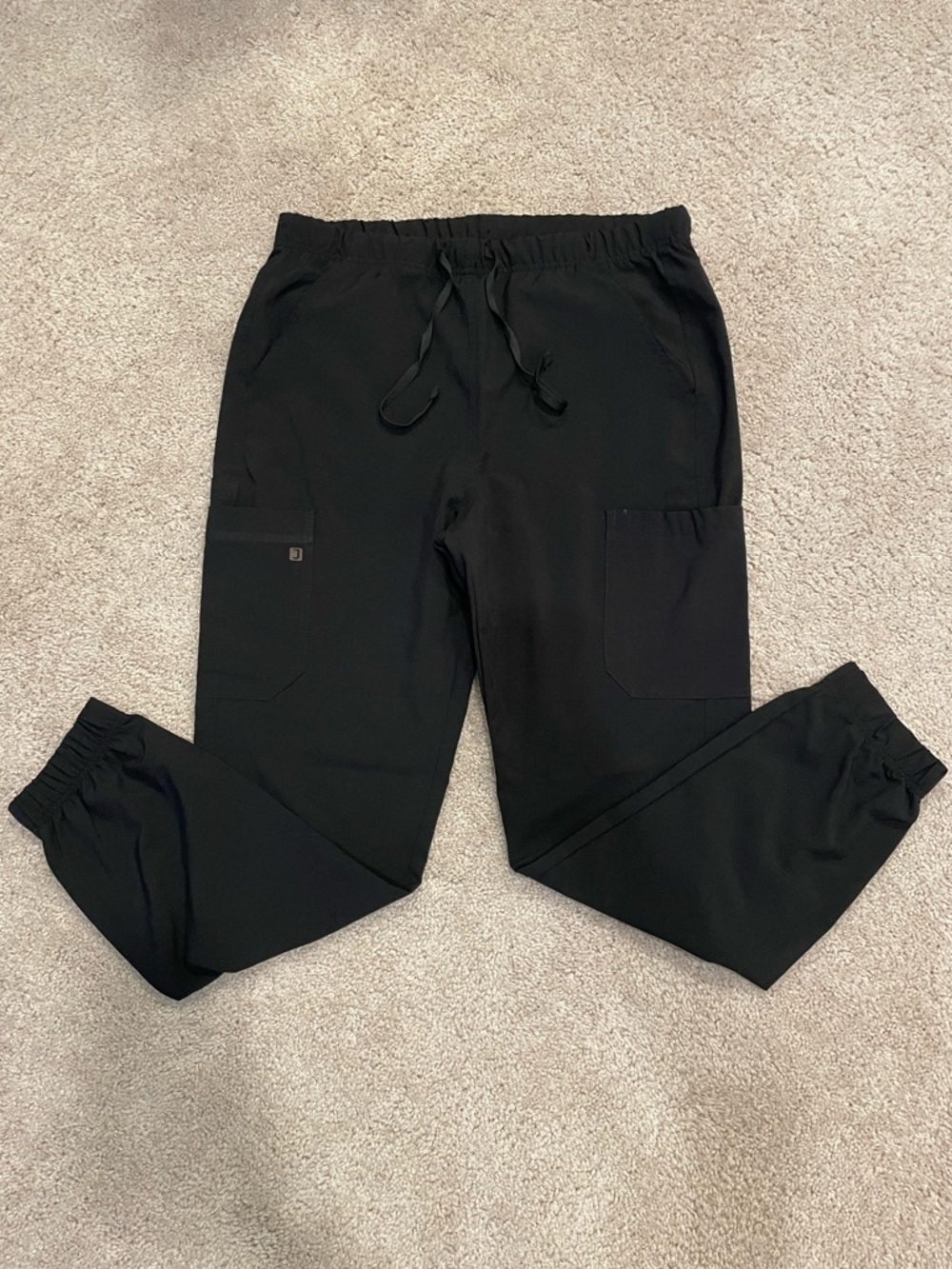 Elastic Waist Cargo Jogger Scrub Pants